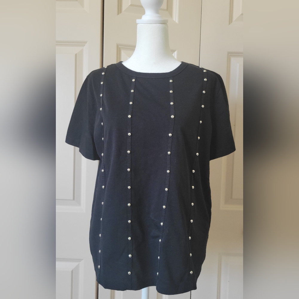 Zara Black Short Sleeve Top